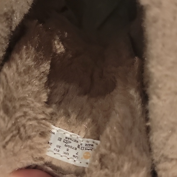 Timberland Snow Boot size 7 uk 5 eur 38 black tall sherpa lining black - Picture 8 of 9